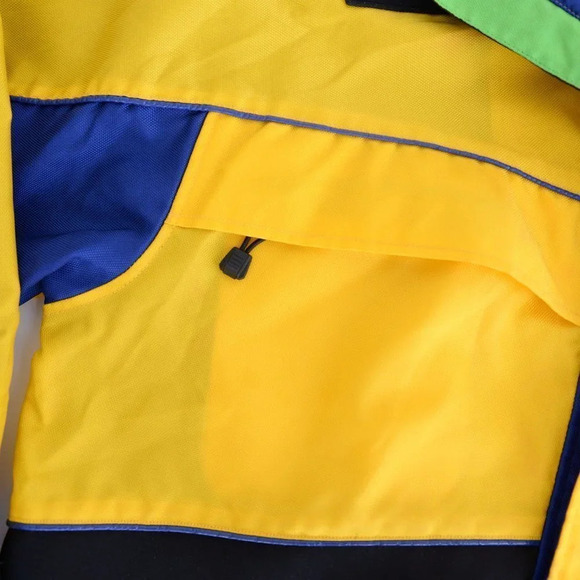 Tommy Hilfiger Vintage Y2K Yellow Ski Windbreaker Jacket ~Yellow ~Xlarge - Picture 8 of 16